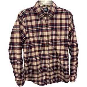 Lands End Long Sleeve Flannel/Plaid Button Down Shirt Cotton Men’s M (15-15.5)